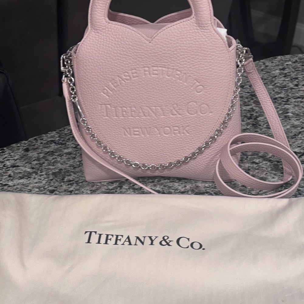 Tiffany & Co. Blush Pink Shoulder Bag with Chain